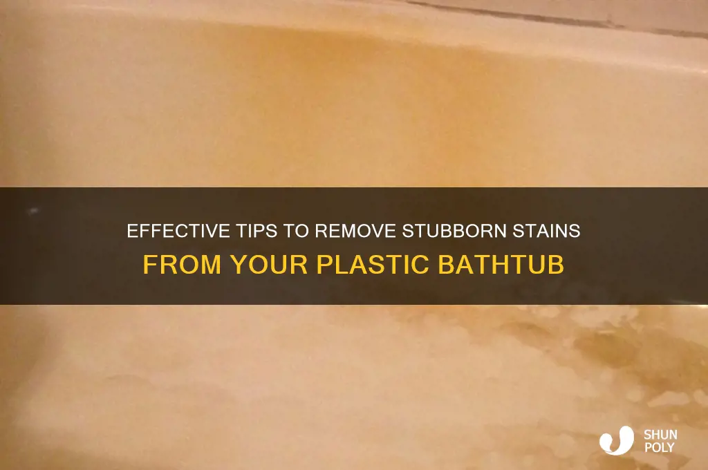 how do i get stains off my plastic bath