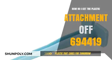 Removing the Plastic Attachment from 694419: A Step-by-Step Guide