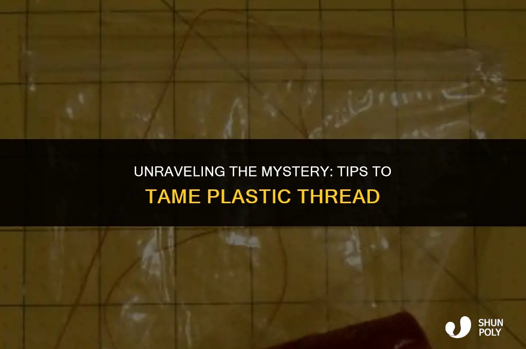 how do i keep plastic thread from unraveling