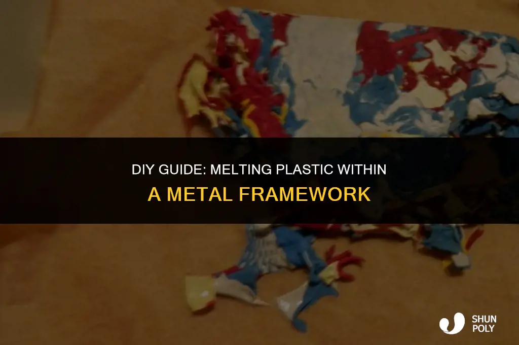 how do i melt plastic in metal frame