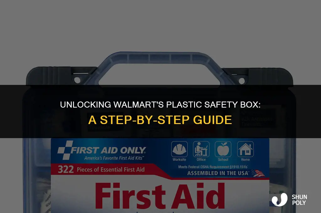 how do i open the plastic safety box from wallmart