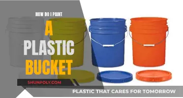 Transforming a Plastic Bucket with Paint: A Simple Guide