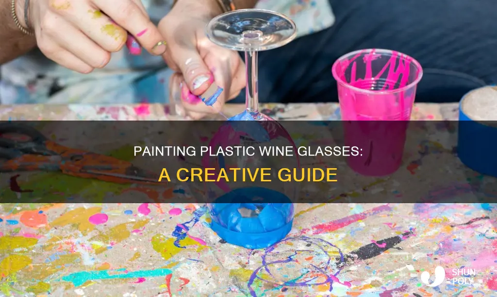 how do i paint plastic wine glasses