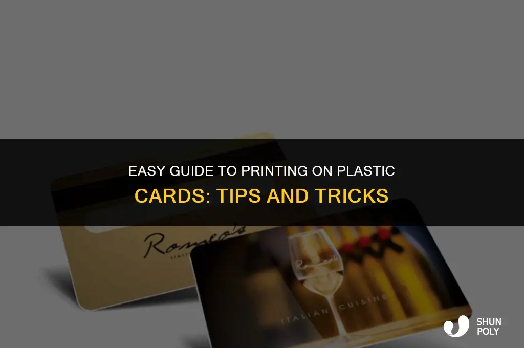 how do i print on a plastic card