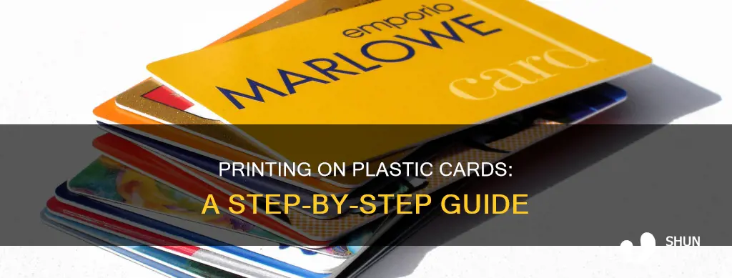 how do i print on plastic cards