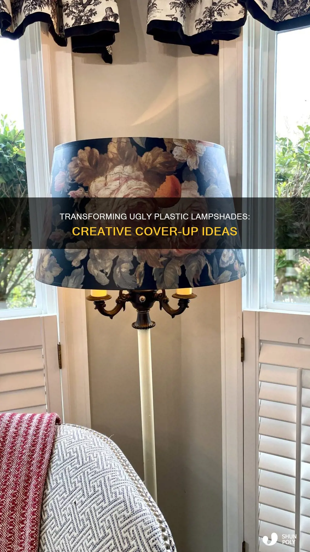 how do i redecorate ugly plastic lampshades