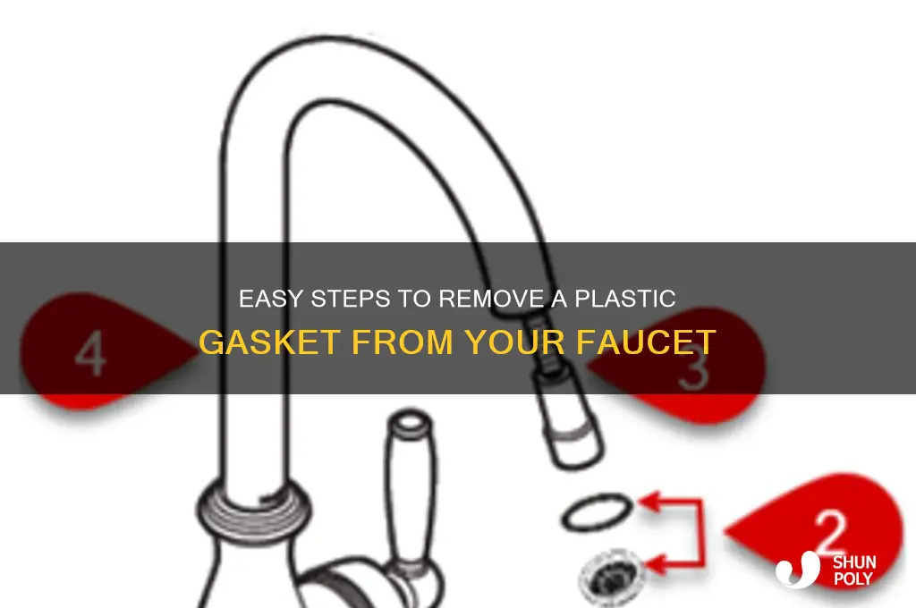 how do i remove a plastic gasket from a faucet