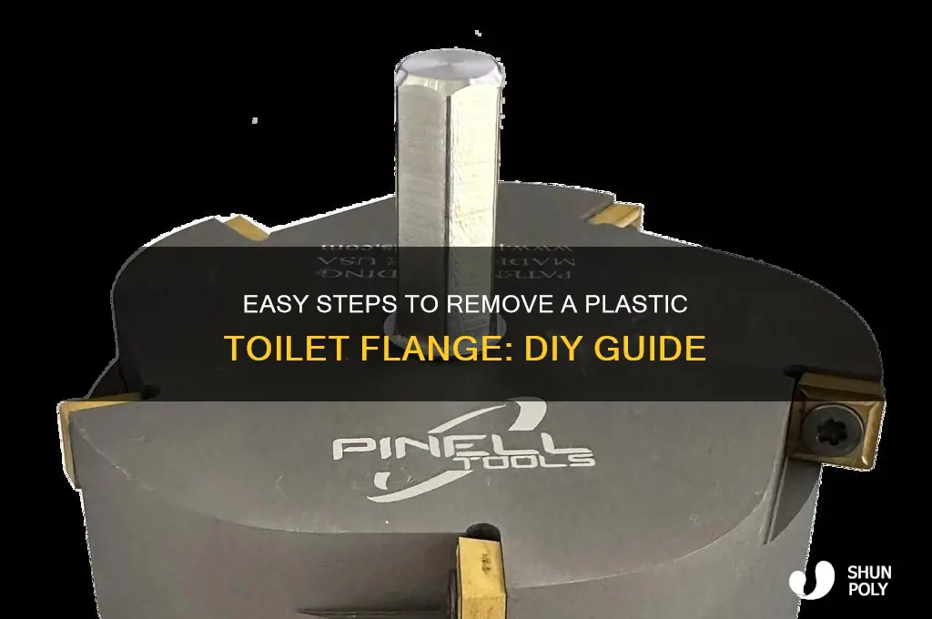how do i remove a plastic toilet flange