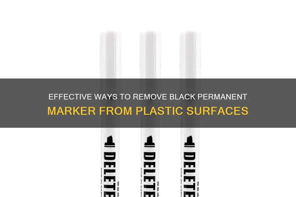 how do i remove black permanent marker from plastic