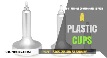 Easy Tips to Remove Cooking Grease from Plastic Cups