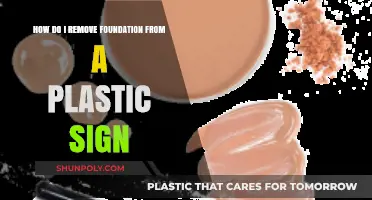 Effective Methods to Remove Foundation Stains from Plastic Signs Easily