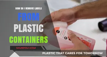 The Magic Tricks to Remove Labels from Plastic Containers