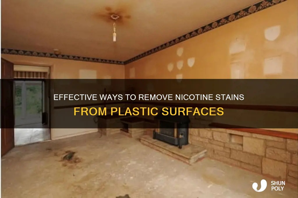 how do i remove nicotine stains from plastic