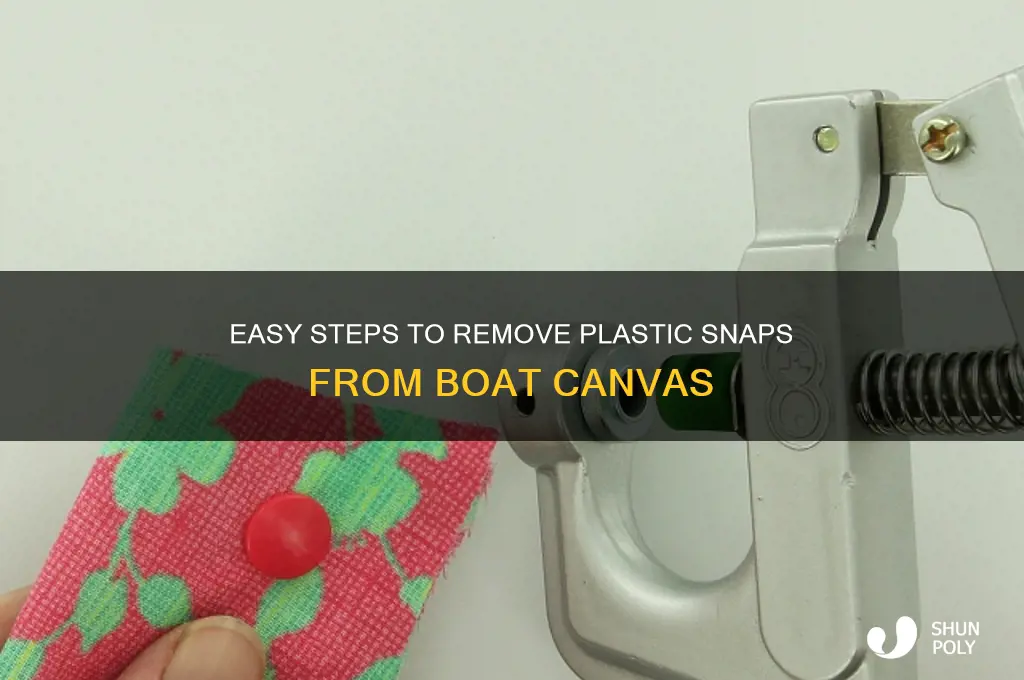 how do i remove plastic snaps from boat canvas