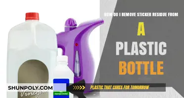 Easy Ways to Remove Sticker Residue from Plastic Bottles