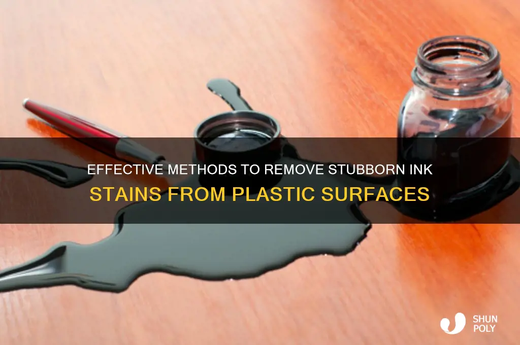 how do i remove stubborn ink stain from plastic