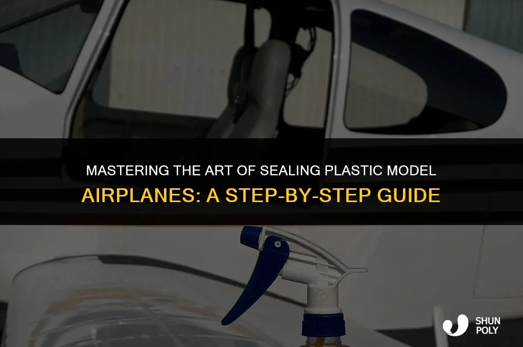 how do i spray sealer on a plastic model airplane