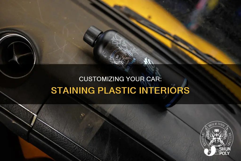 how do i stain plastic auto interior