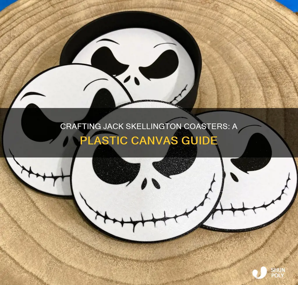 how do jack skelton plastic canvas coaster