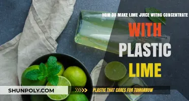 Making Lime Juice with Concentrate and Plastic Limes: A Simple Guide