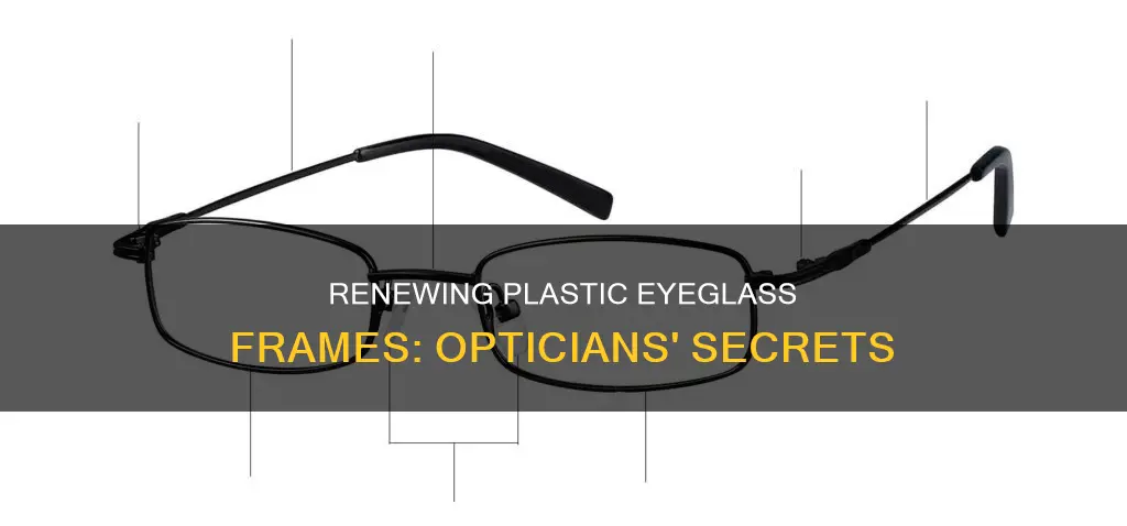 how do opticians renew plastic eyeglass frames