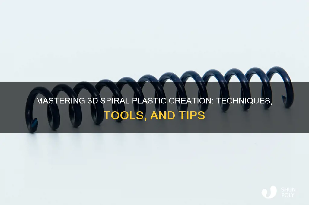 how do people make 3d spiral plastic