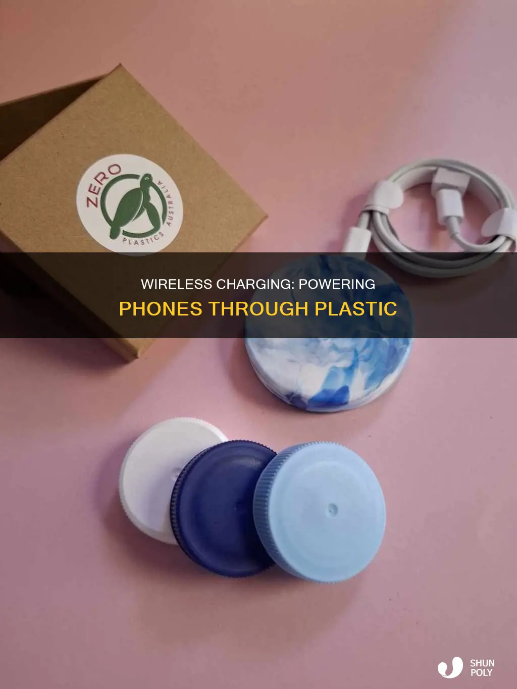 how do phone charge through plastic