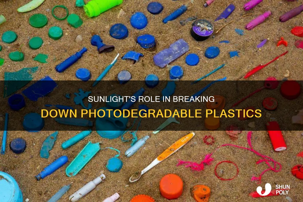 how do photodegradable plastics break down