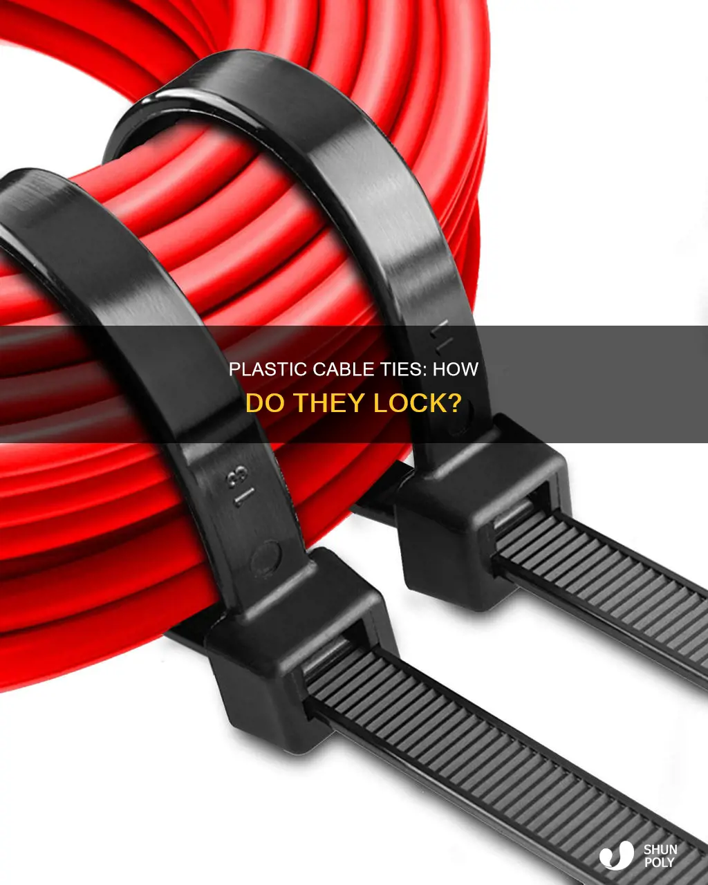how do plastic cable ties lock