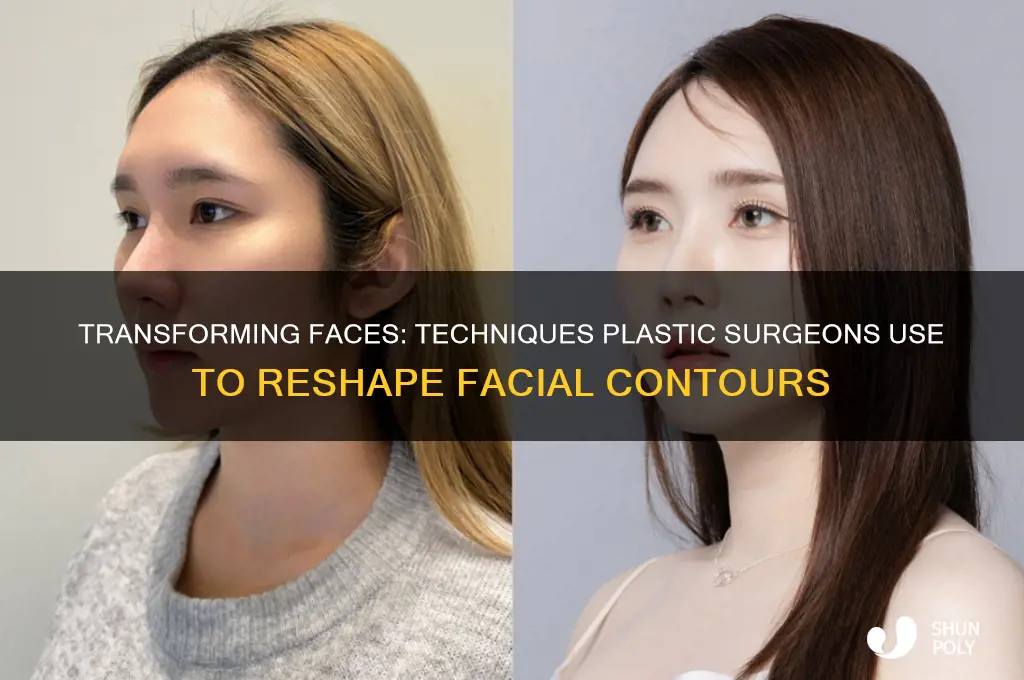 how do plastic surgeons change face shape