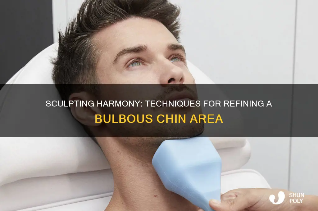 how do plastic surgeons fix a bulbous chin area