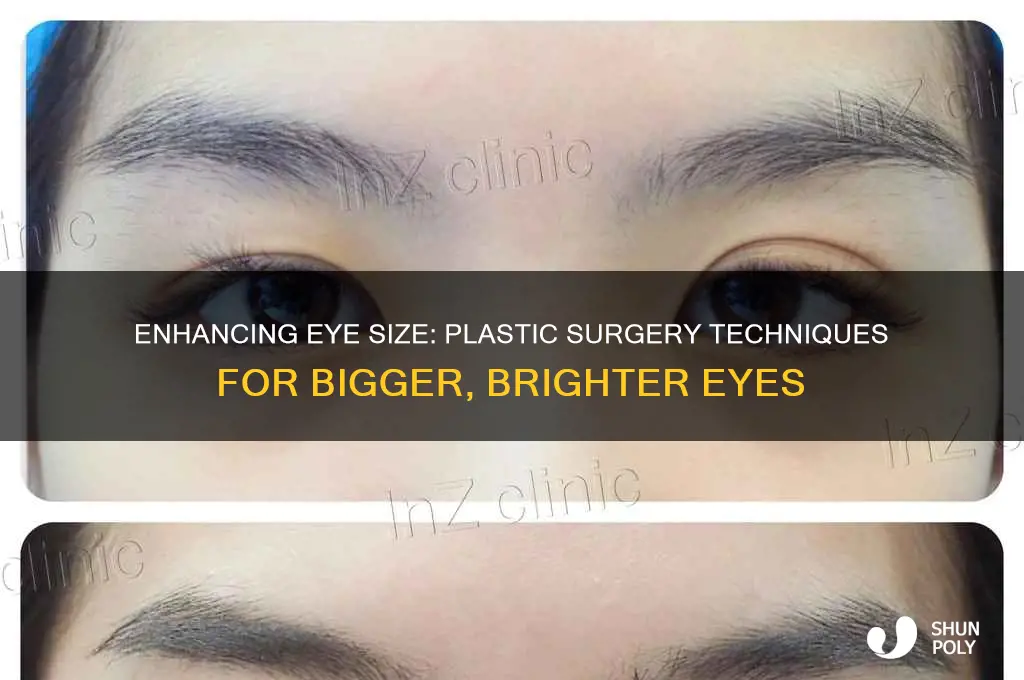 how do plastic surgeons make eyes look bigger