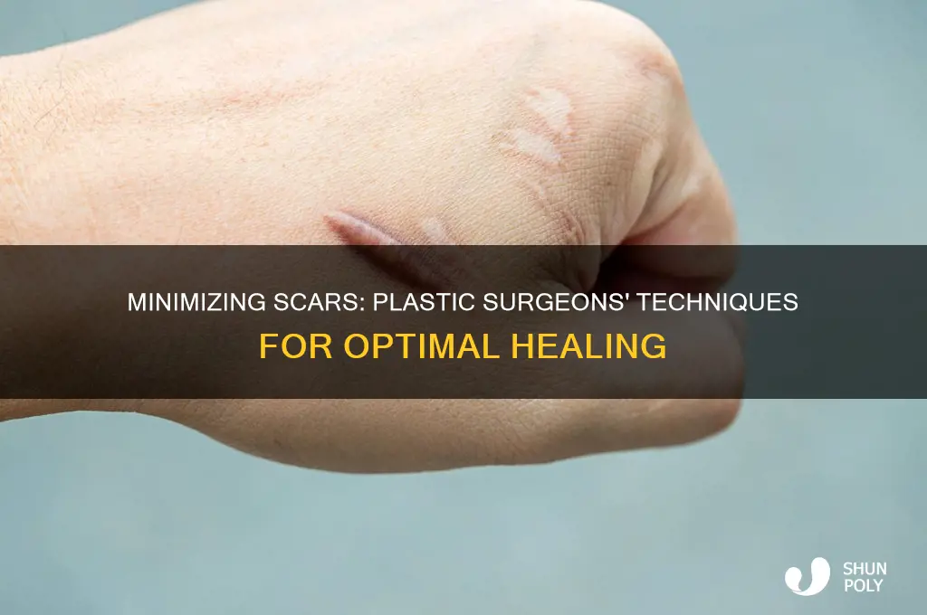 how do plastic surgeons minimize scarring