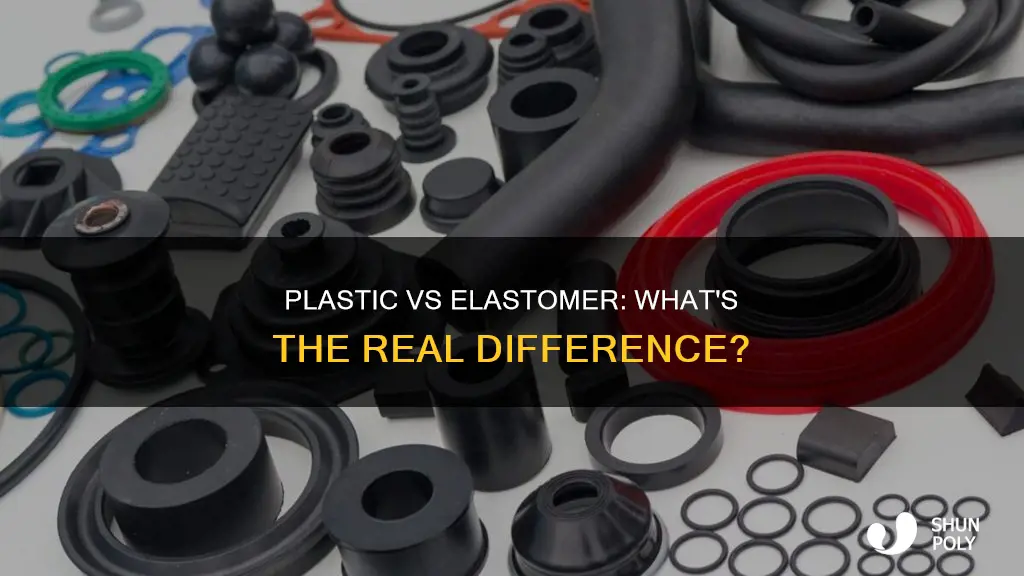 how do plastics and elastomers differ