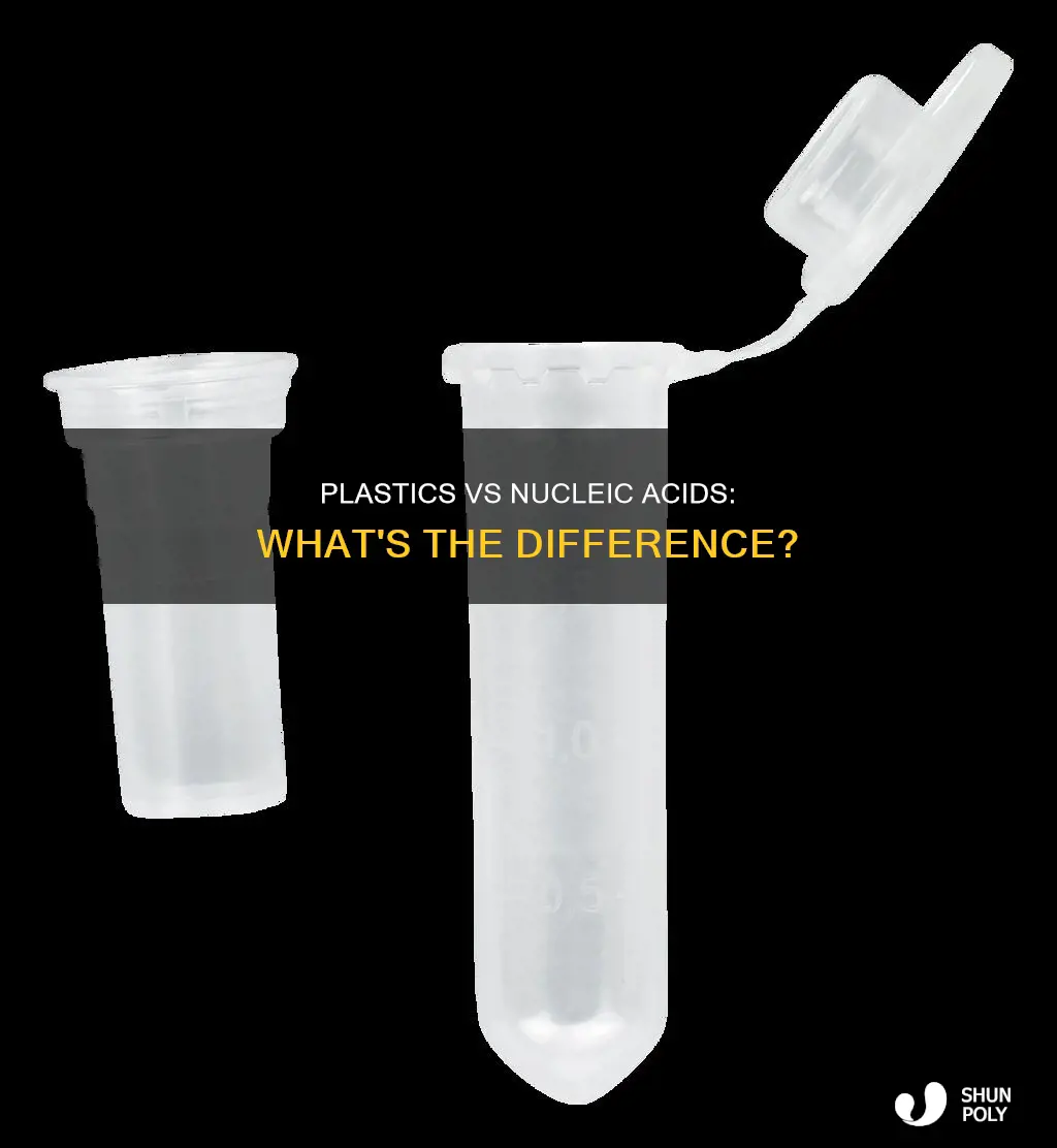 how do plastics differ from nucleic acids