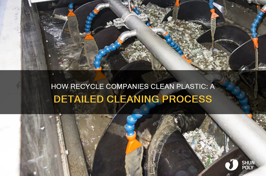 how do recycle companies clean plastic out