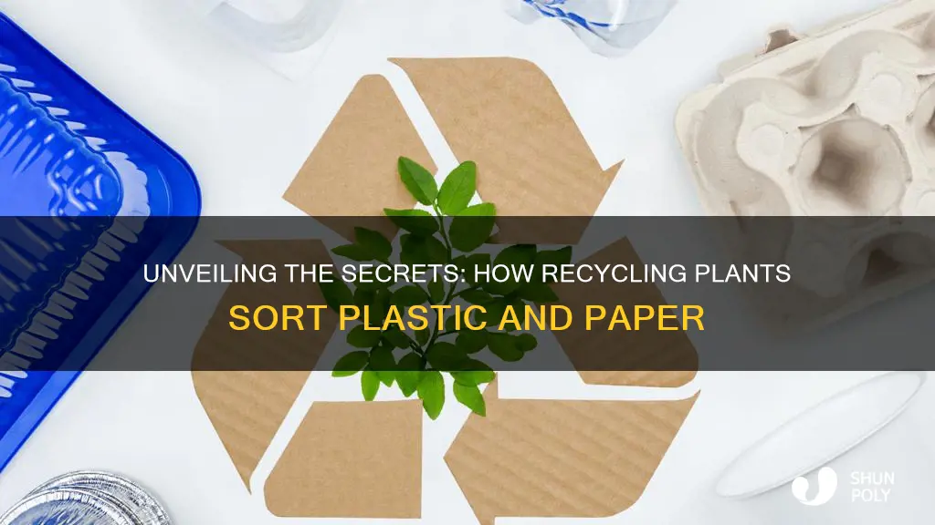 how do recycling plants separate plastic and paper