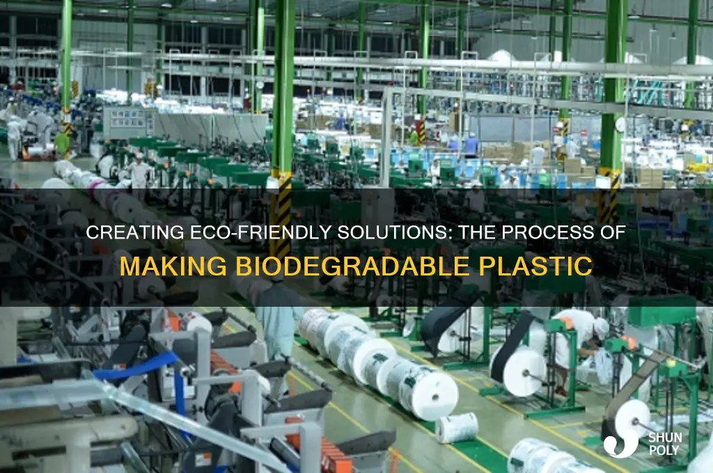 how do we make biodegradable plastic
