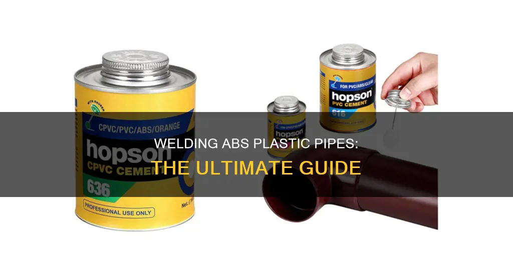 how do you bond abs plastic pipe