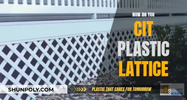 The Perfect Way to Cut Plastic Lattice