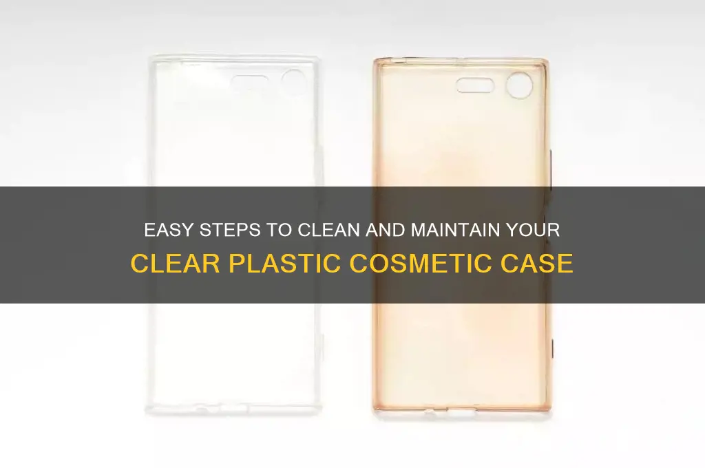 how do you clean a clear plastic cosmetic case