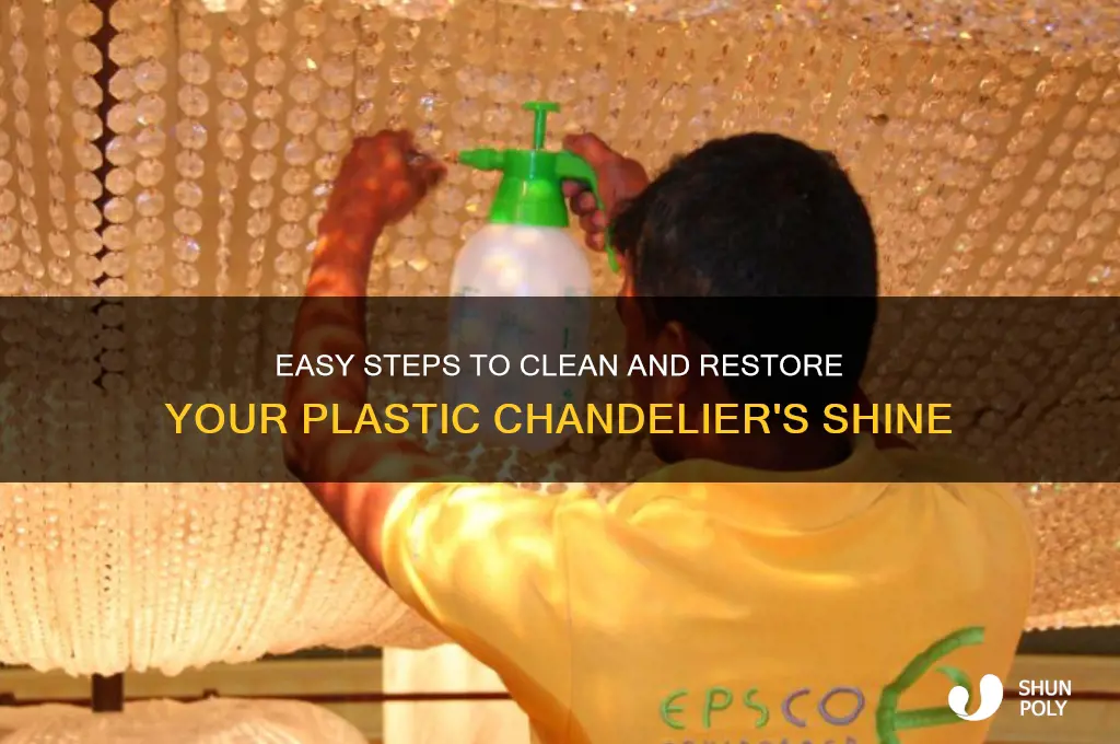 how do you clean a plastic chandelier