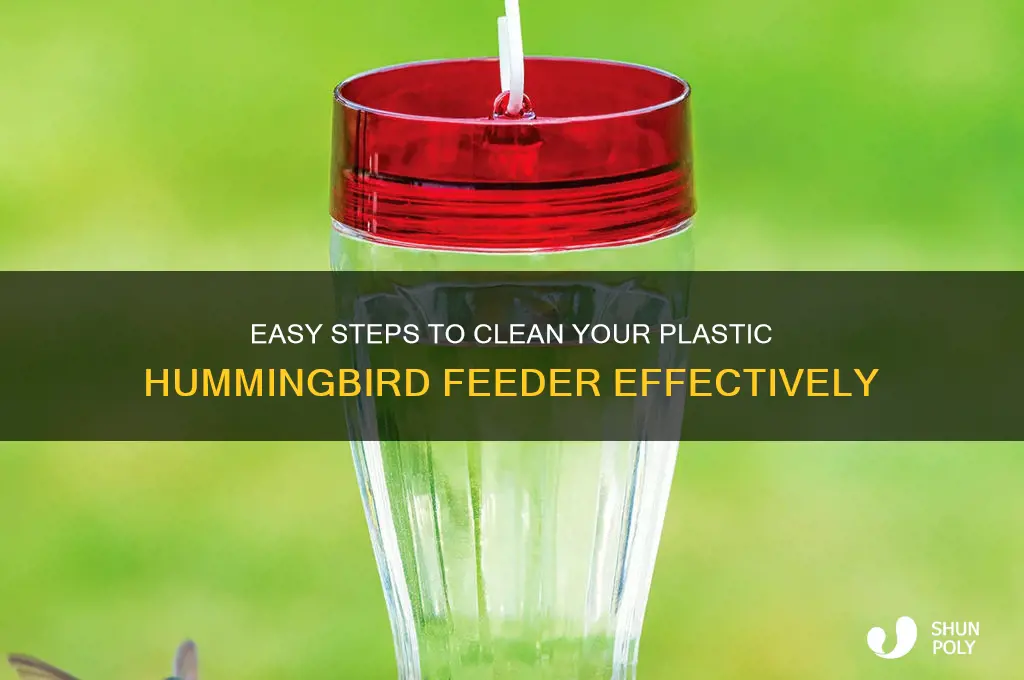 how do you clean a plastic hummingbird feeder