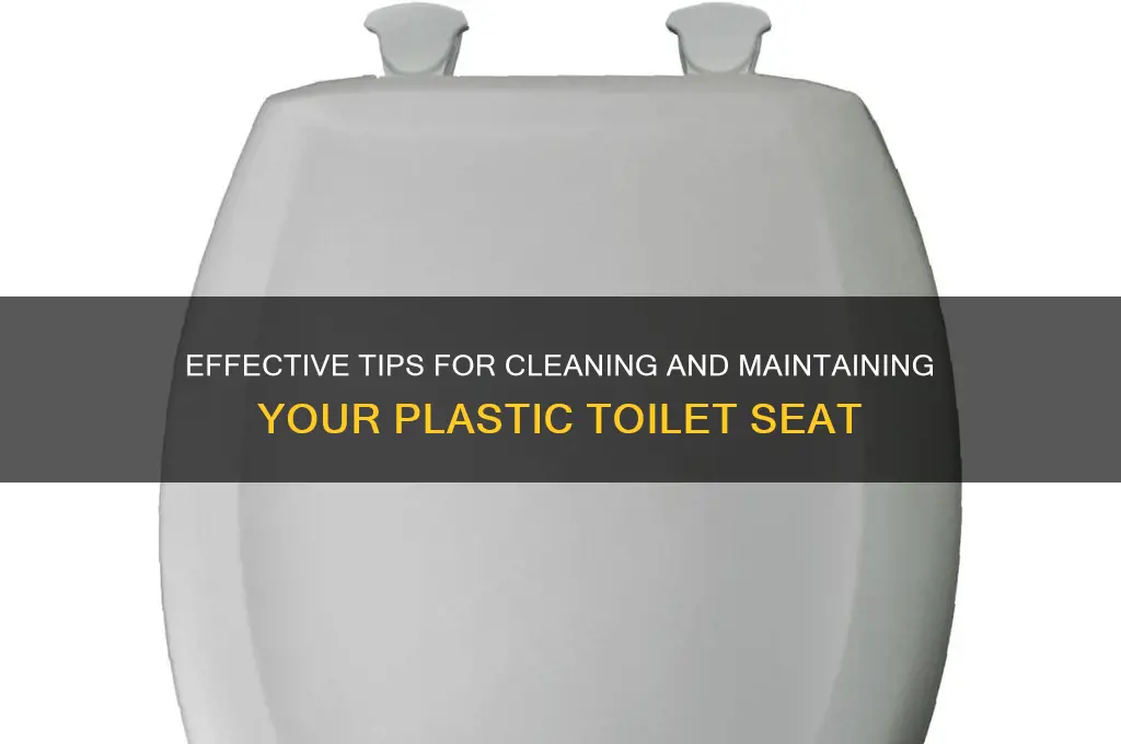 how do you clean a plastic toilet seat