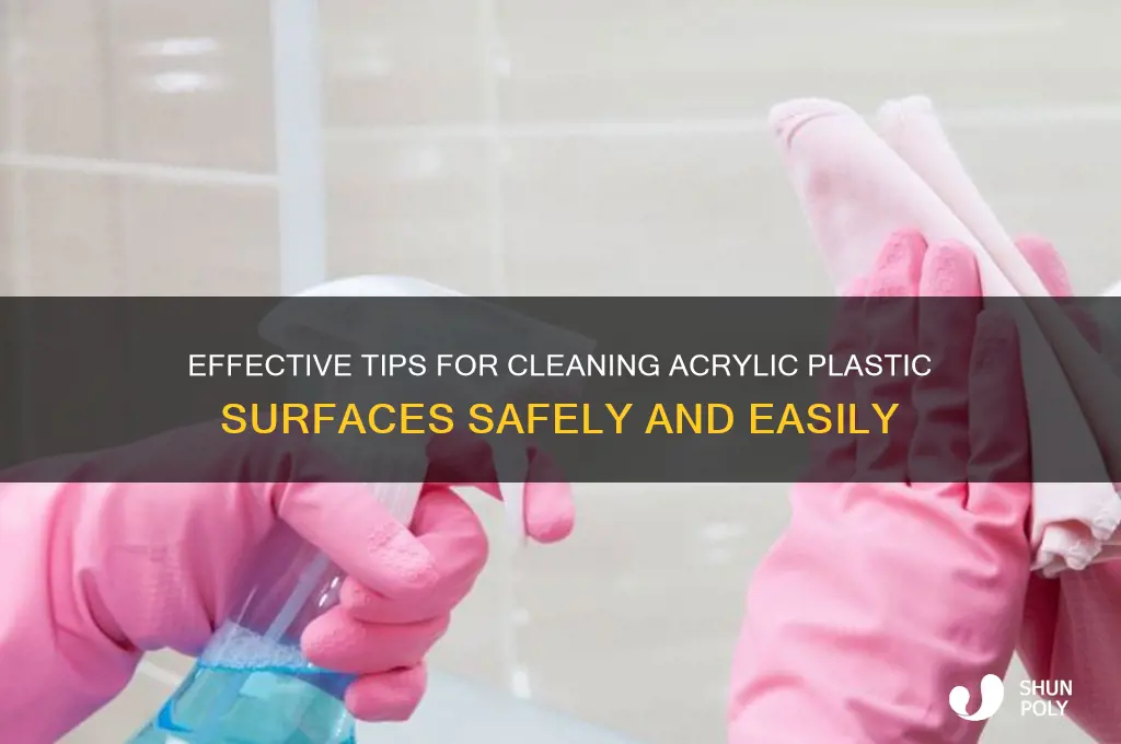 how do you clean acrylic plastic