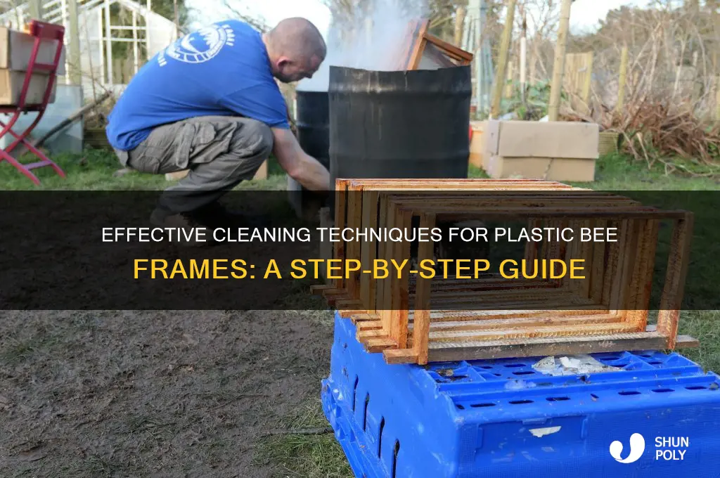 how do you clean plastic bee frames