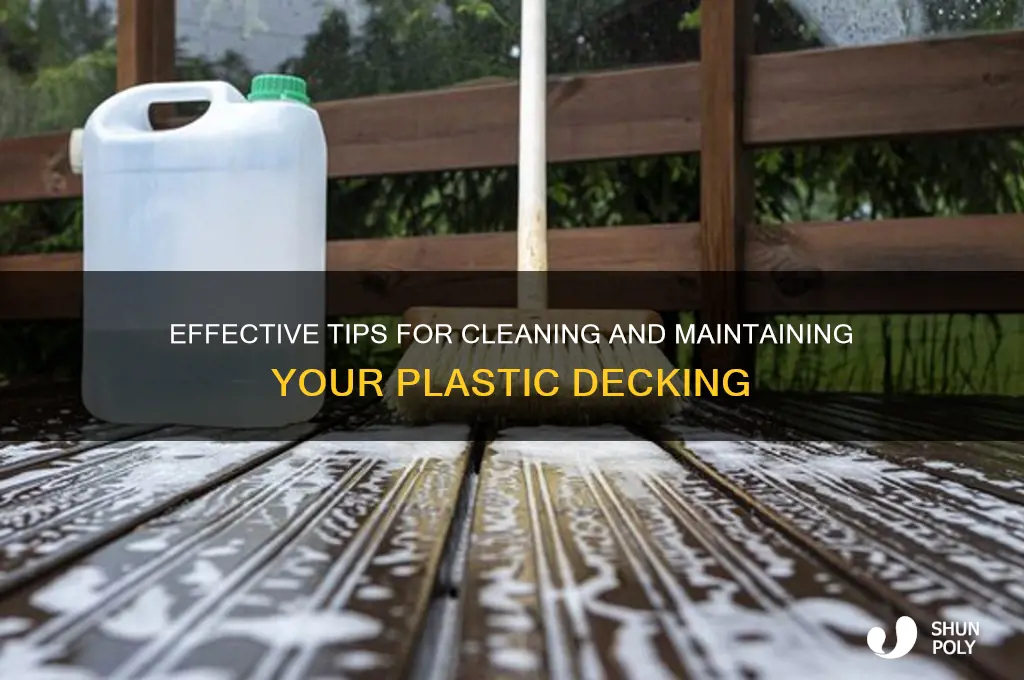 how do you clean plastic decking