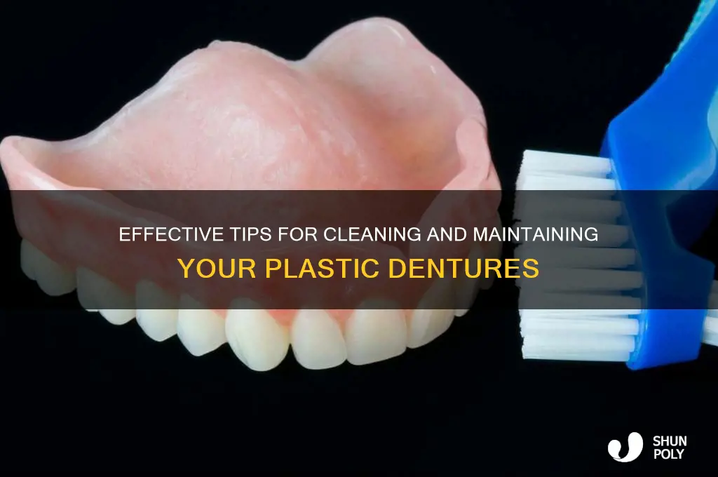 how do you clean plastic dentures