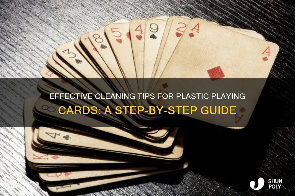 how do you clean plastic playing cards