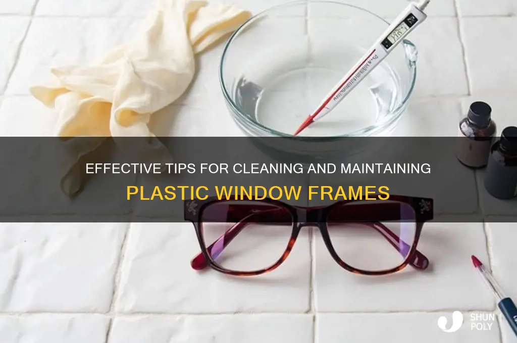 how do you clean plastic window frames